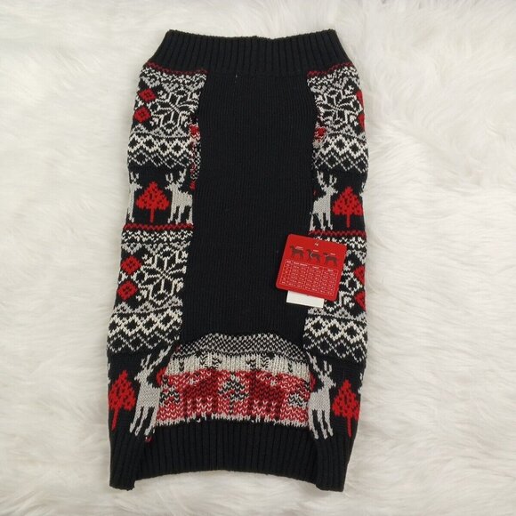NWT CHARTER CLUB Christmas Dog Sweater XL Cotton Blend Multicolor - Picture 5 of 11